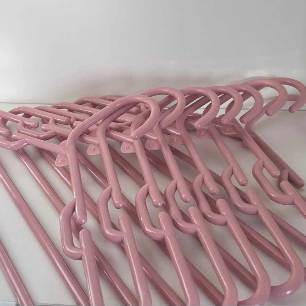Hold Vintage dusty rose narrow shoulders 12” hangers set of 8